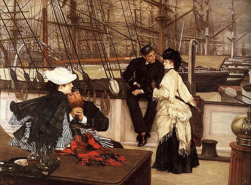 James Jacques Joseph Tissot The Captain and the Mate oil painting image